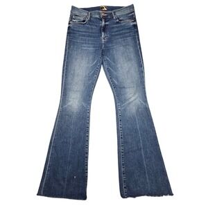MOTHER Women's Blue Flared Jeans